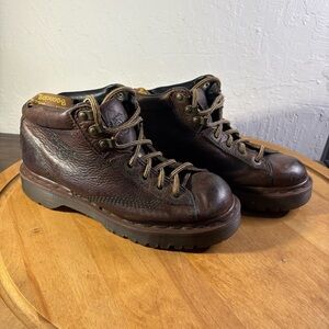 Dr Doc Martens Dark Brown Padded Ankle Boots Laces 8287 Men’s Size US 7 / UK 6